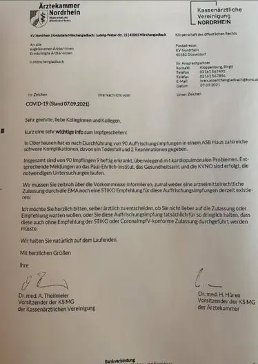 Ärztekammer Nordrhein zur Impfung Ärztekammer Nordrhein zur Impfung