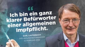 Karl Lauterbach für die Impfpflicht Karl Lauterbach für die Impfpflicht