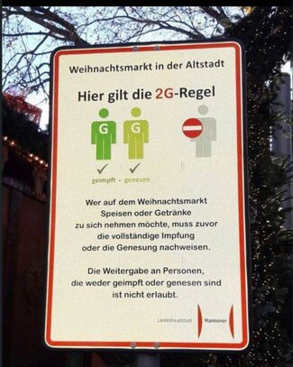 2G auf dem Weihnachtsmarkt 2G auf dem Weihnachtsmarkt