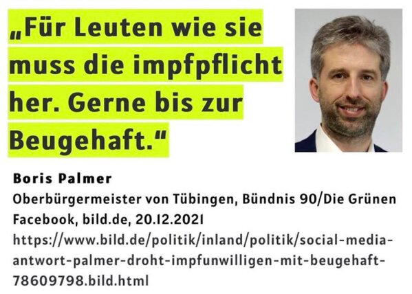 Boris Palmer zur Impfpflicht Boris Palmer zur Impfpflicht
