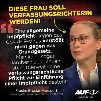 AUF1 zu Brosius-Gersdorf AUF1 zu Brosius-Gersdorf