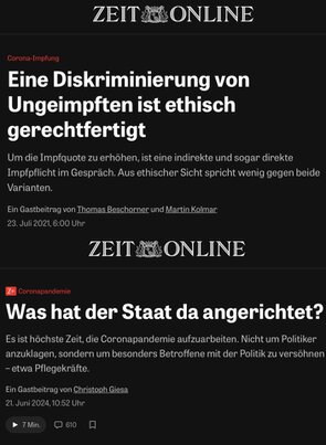Die Diskriminierung der Ungeimpften Die Diskriminierung der Ungeimpften