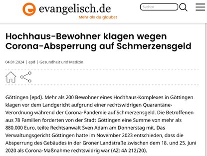 Hochhaus Bewohner klagen gegen Corona-Absperrung Hochhaus Bewohner klagen gegen Corona-Absperrung