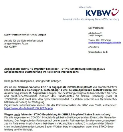 Die KBV und ihre Rolle beim Spritzen Die KBV und ihre Rolle beim Spritzen