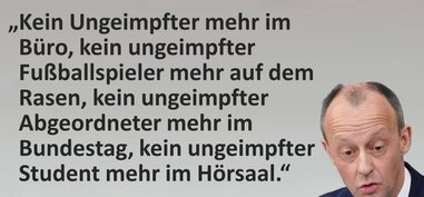 Merz zu Ungeimpften Merz zu Ungeimpften