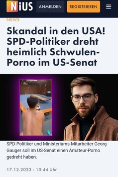SPD Politiker dreht Schwulenporno SPD Politiker dreht Schwulenporno
