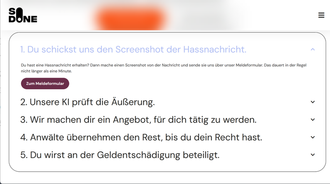 SODONE - Online Hassnachricht senden SODONE - Online Hassnachricht senden
