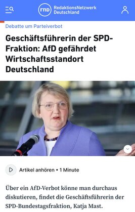 SPD: AfD soll Wirtschaftsstandort gefährden SPD: AfD soll Wirtschaftsstandort gefährden