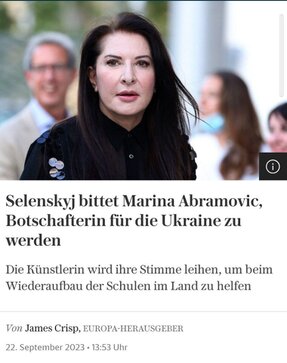 Botschafterin Abromivic für die Ukraine Botschafterin Abromivic für die Ukraine
