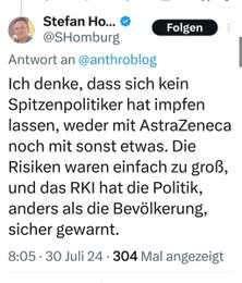 Stefan Homburg zu Impfen der Politiker Stefan Homburg zu Impfen der Politiker